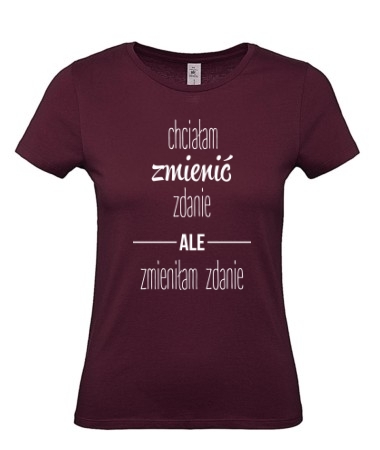 Chciałam zmienić zdanie