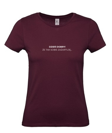 Dzień dobry (że tak sobie zażartuję)